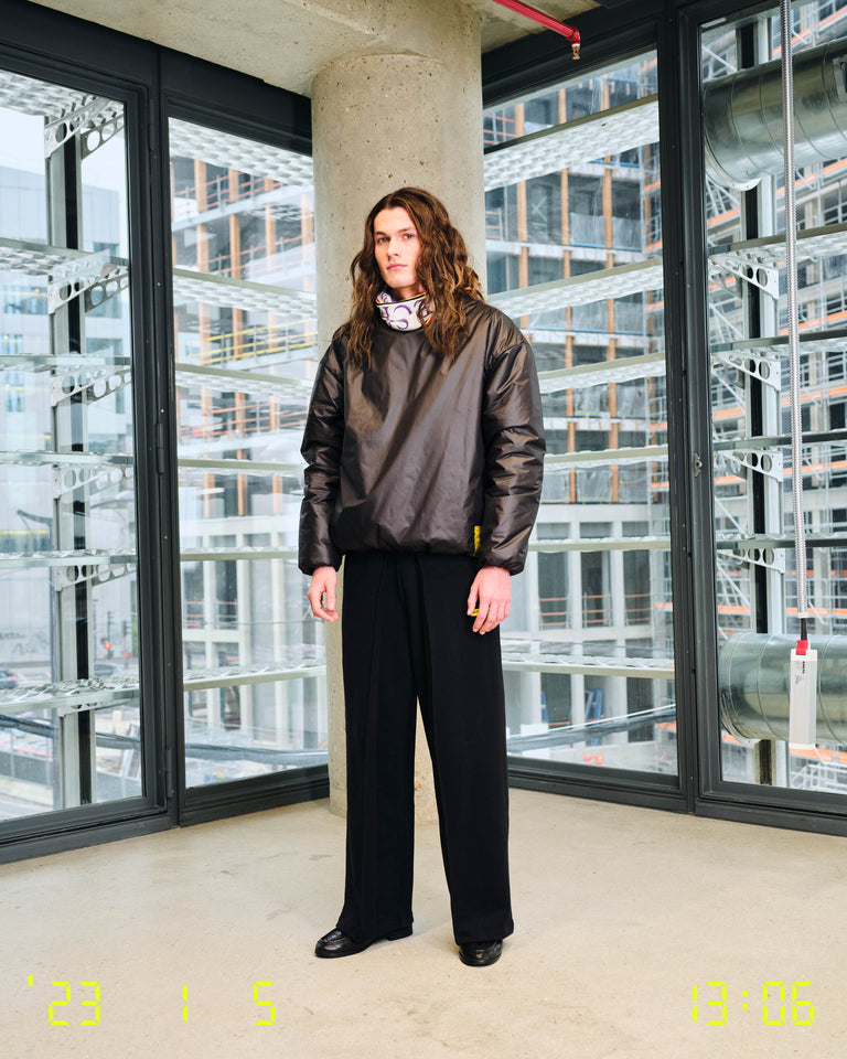 Double Nylon Sweatshirt