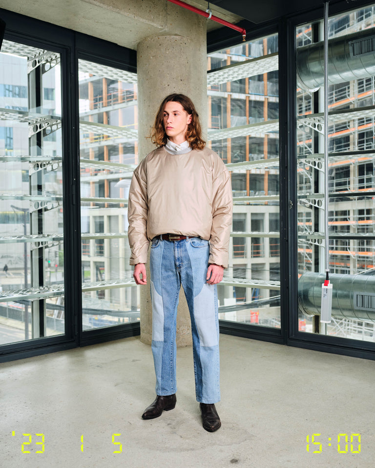 Double Nylon Sweatshirt