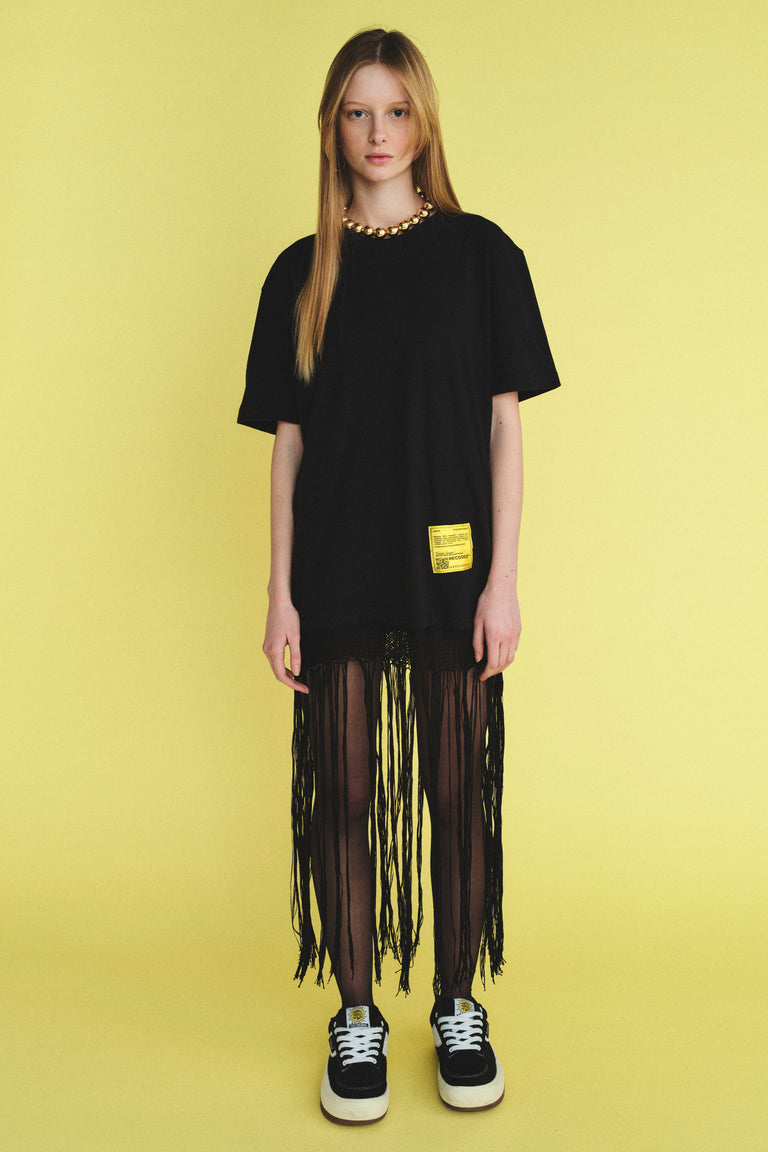 TEE FRINGE DRESS