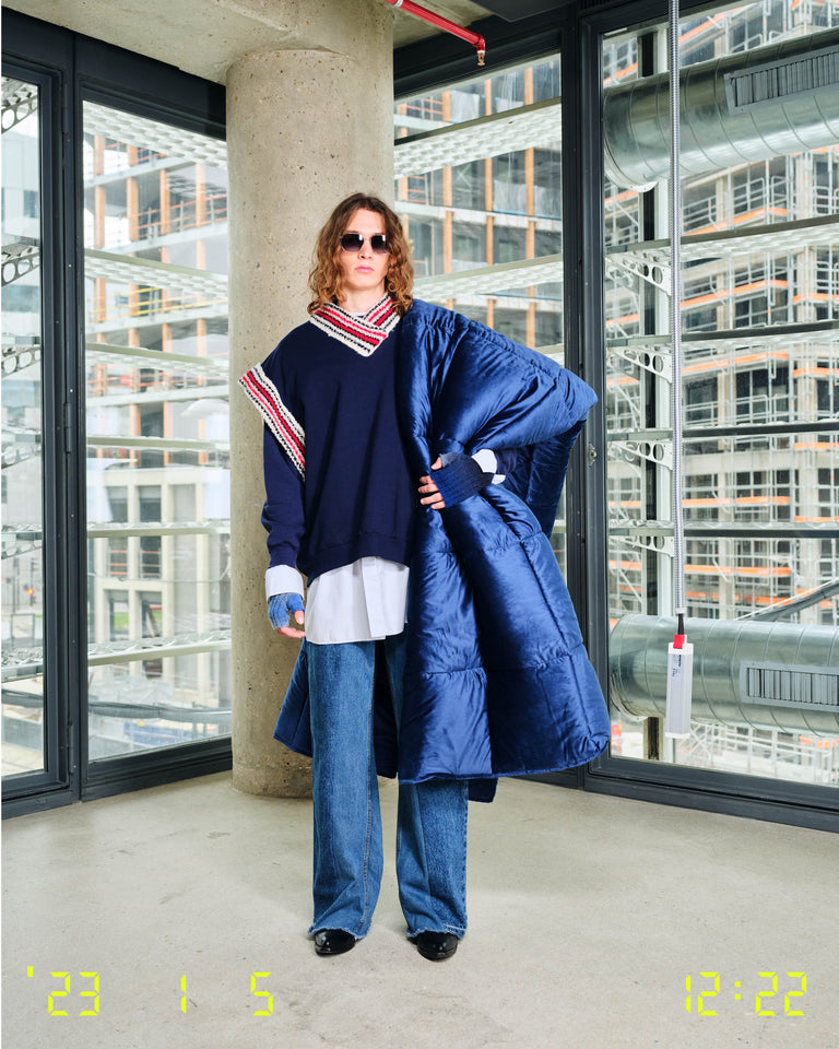 College Knit Collar Vest