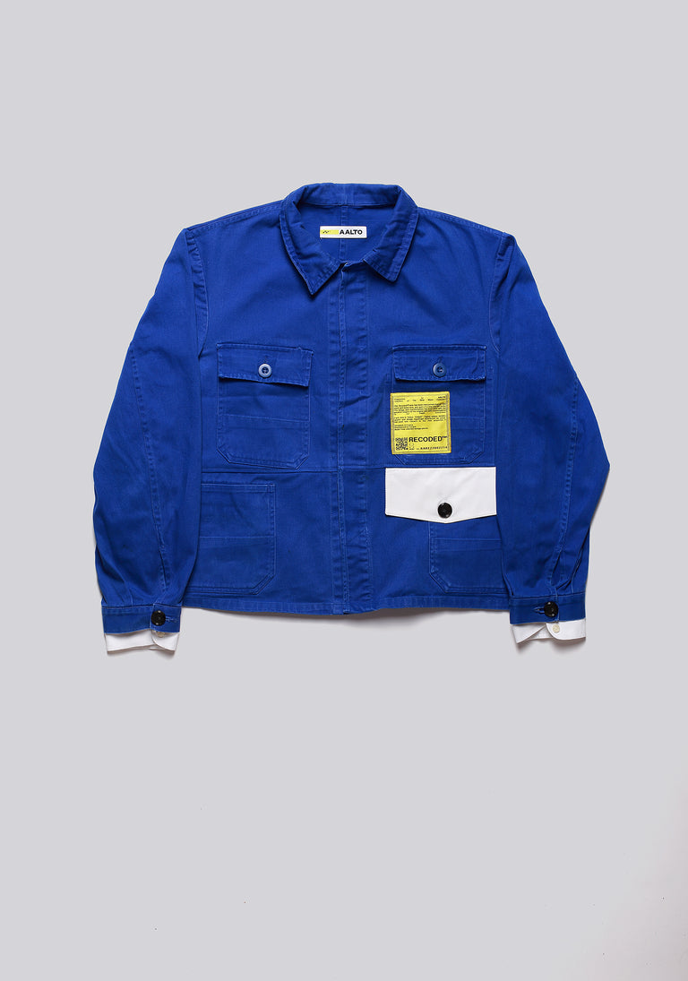 Cropped Worker Blue Jacket