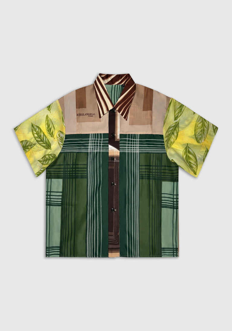 Recoded™ Patchwork Scarf Shirt