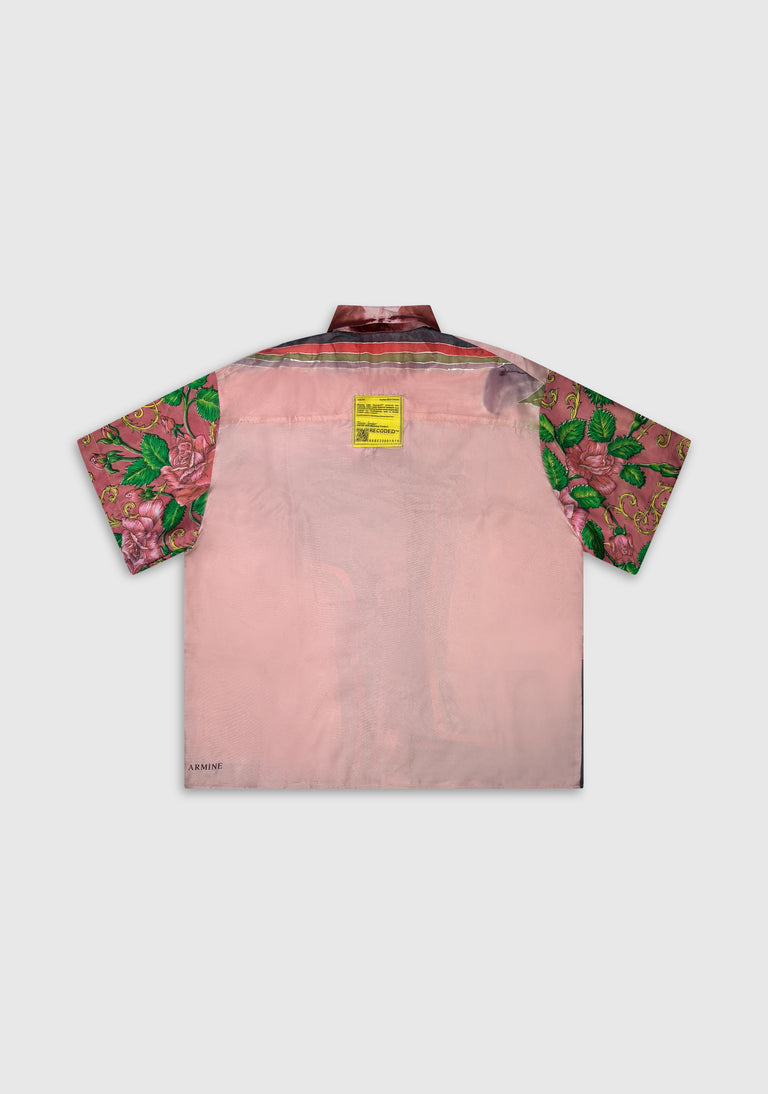 Patchwork Scarf Shirt