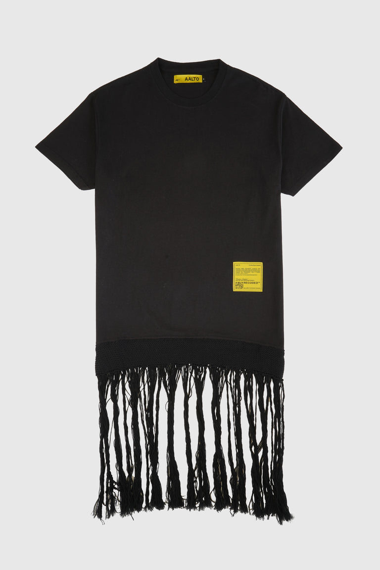 TEE FRINGE DRESS