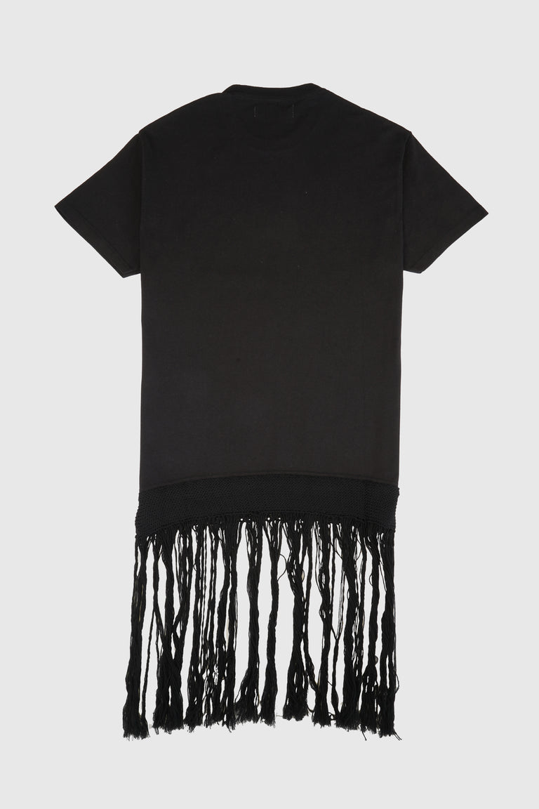 TEE FRINGE DRESS