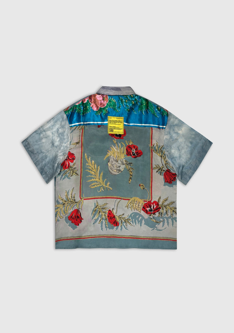 Patchwork Scarf Shirt