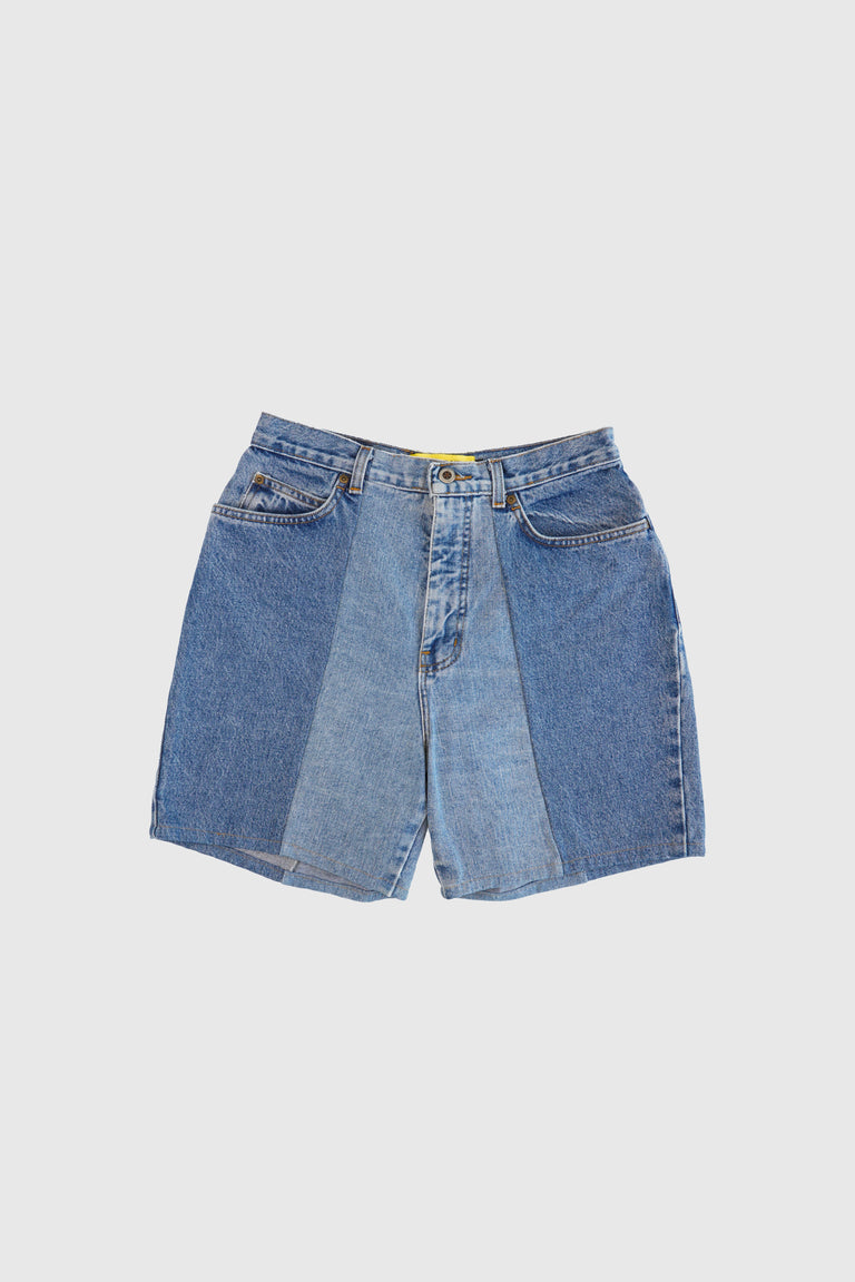 BIAIS SPLIT DENIM SHORT