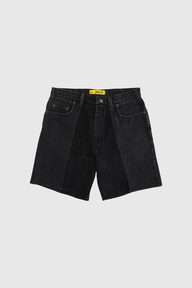 BIAIS SPLIT DENIM SHORT