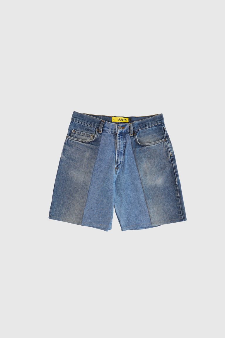 BIAIS SPLIT DENIM SHORT