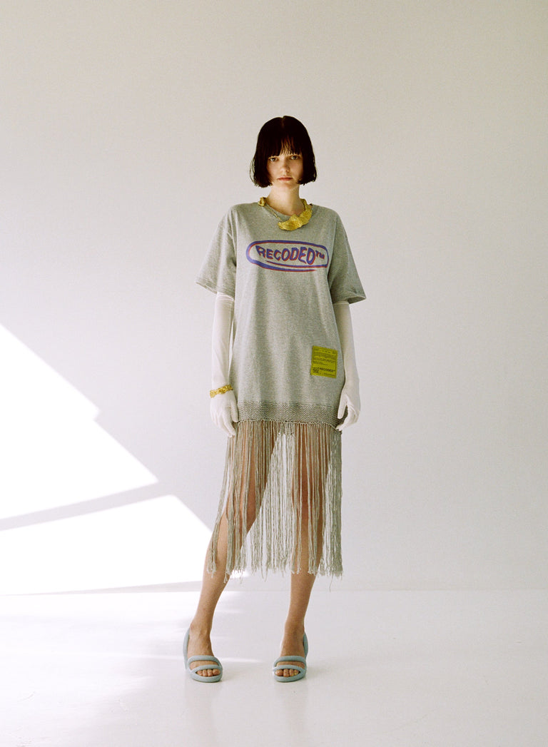 TEE FRINGE DRESS