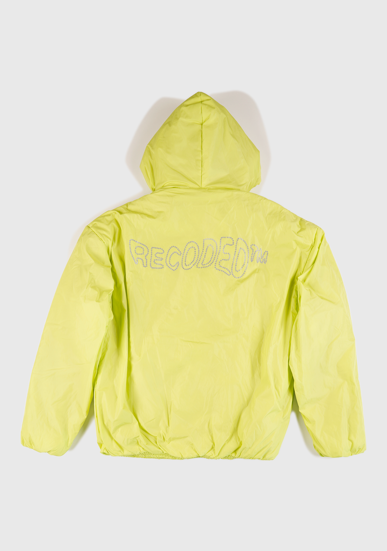 Double Nylon Zip Hoodie