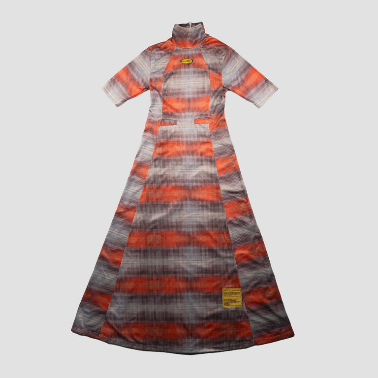 TV SCREEN PRINT JERSEY DRESS