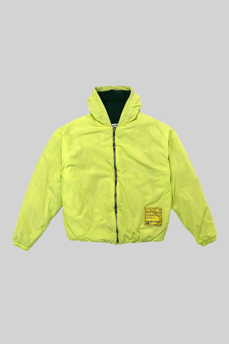 Double Nylon Zip Hoodie