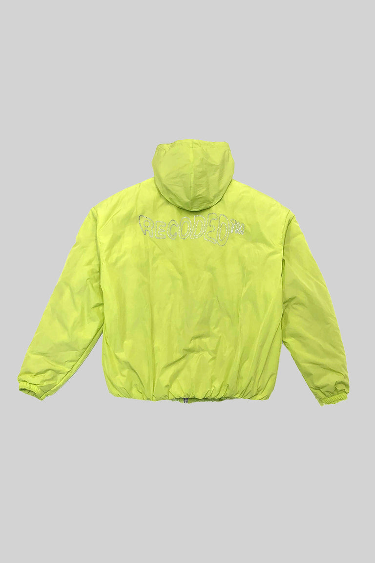 Double Nylon Zip Hoodie