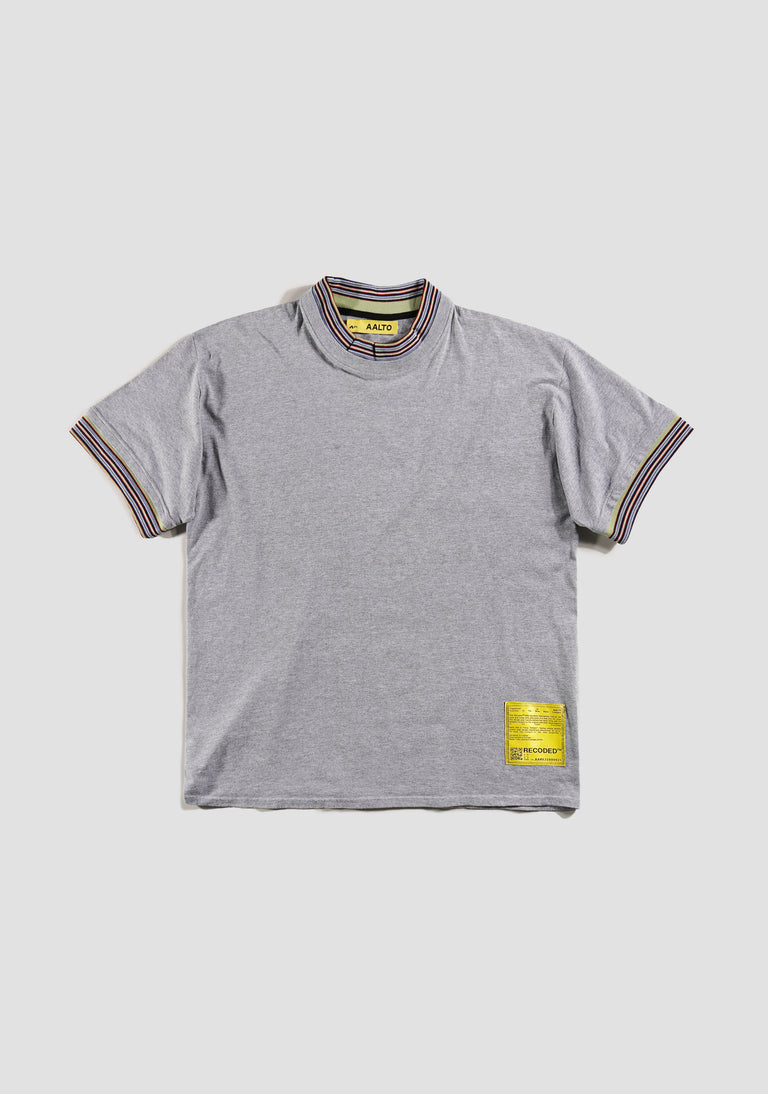 STRIPE DOUBLE RIB T- SHIRT