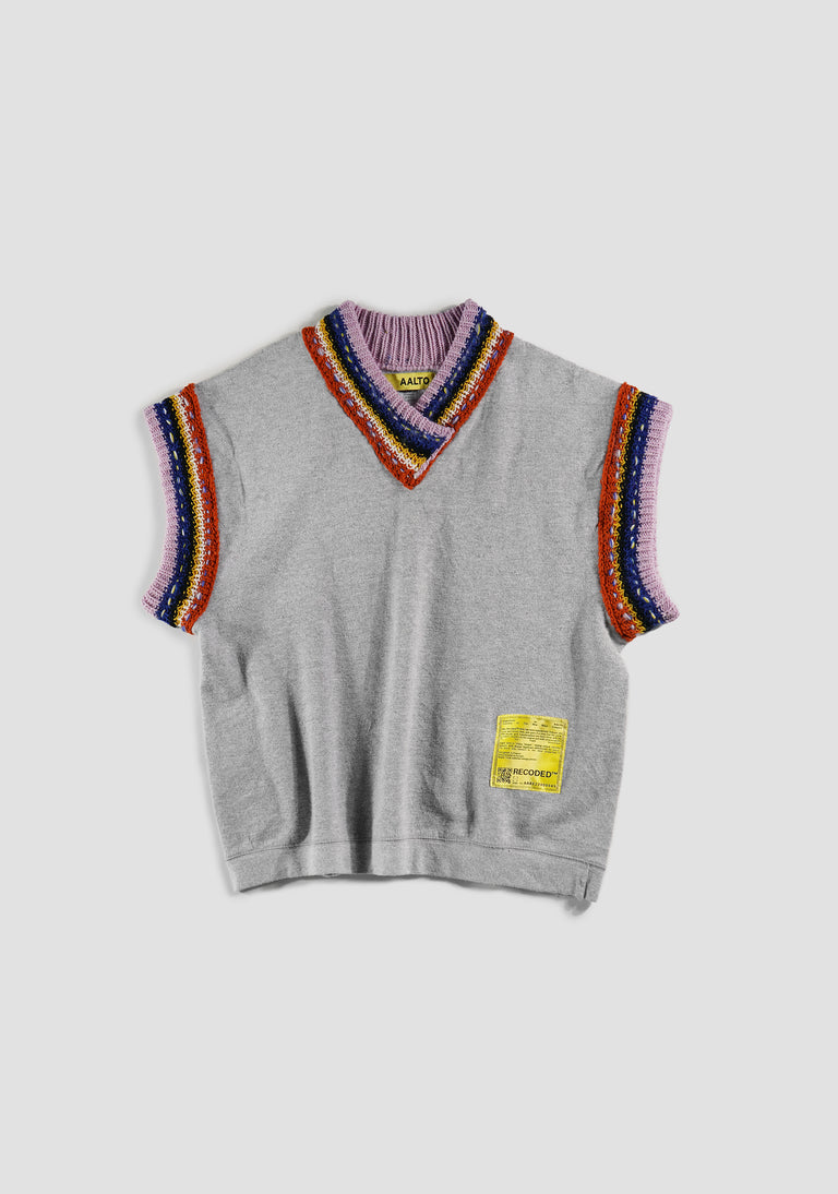 VEST KNIT RIB SWEATER VEST