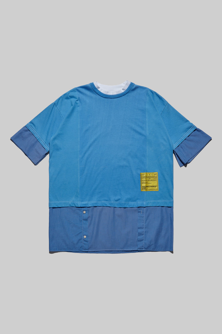 Unica Semper' Oversize Layered Shirt Tee