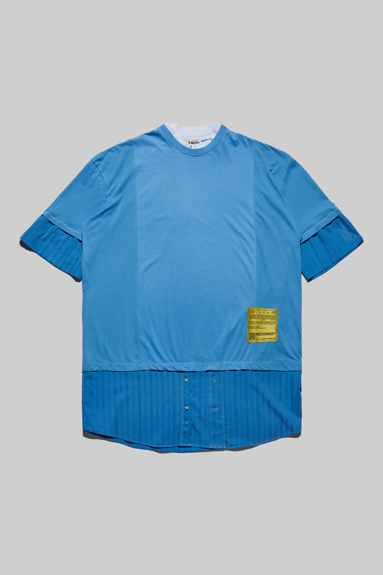 Unica Semper' Oversize Layered Shirt Tee