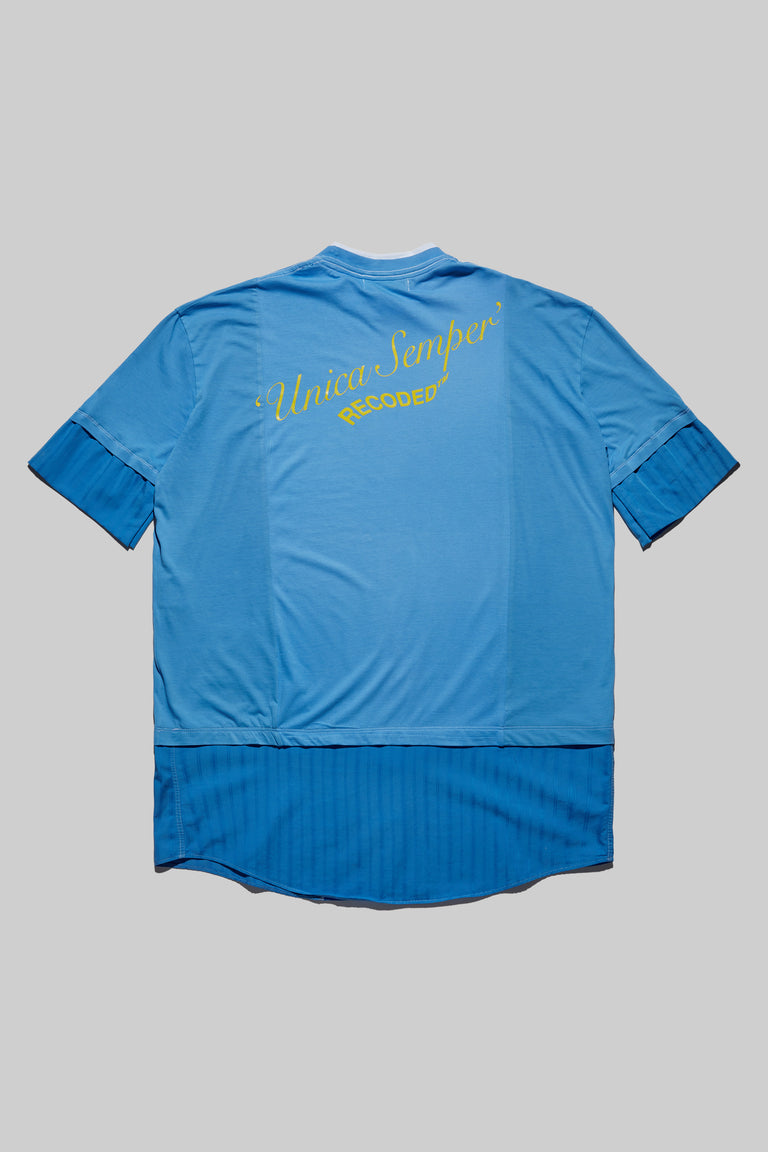 Unica Semper' Oversize Layered Shirt Tee