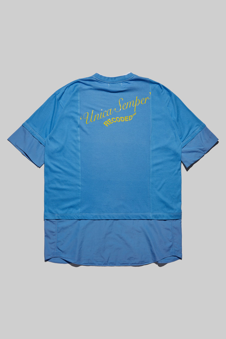 Unica Semper' Oversize Layered Shirt Tee