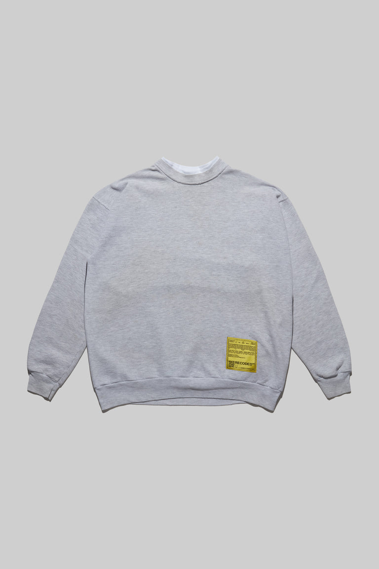 Monochromatic 'Unica Semper' Crewneck Sweatshirt