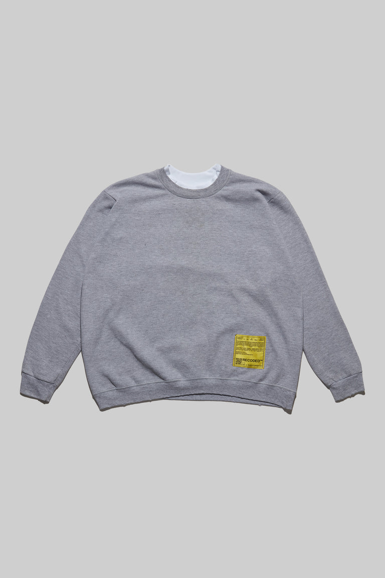Monochromatic 'Unica Semper' Crewneck Sweatshirt
