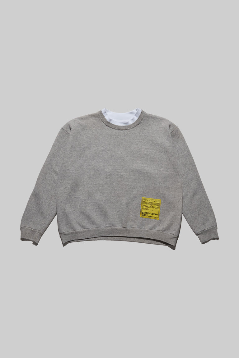 Monochromatic 'Unica Semper' Crewneck Sweatshirt