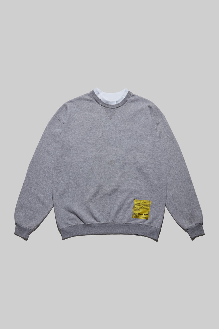 Monochromatic 'Unica Semper' Crewneck Sweatshirt