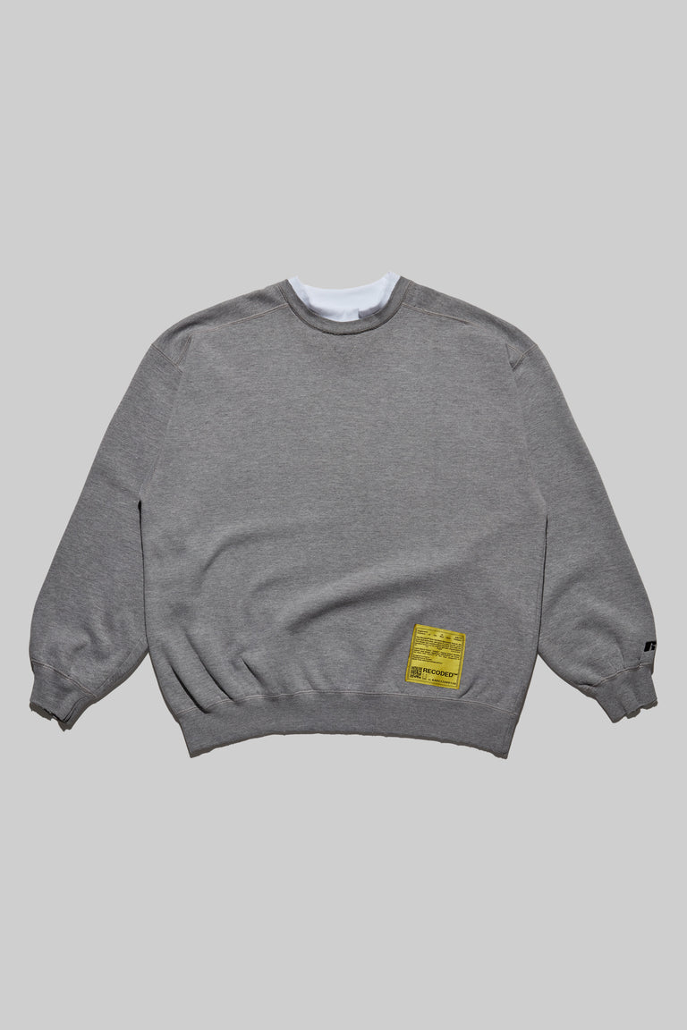 Monochromatic 'Unica Semper' Crewneck Sweatshirt