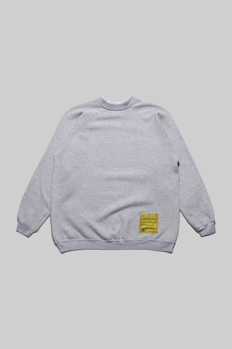 Monochromatic 'Unica Semper' Crewneck Sweatshirt