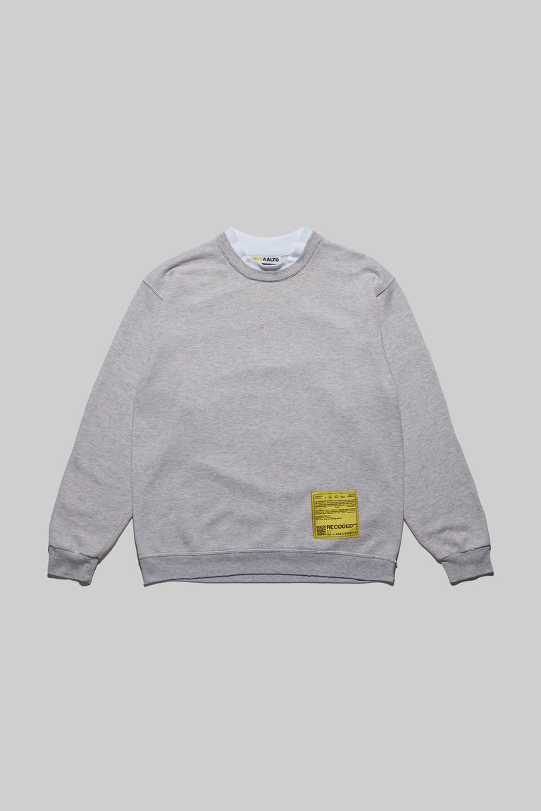 Monochromatic 'Unica Semper' Crewneck Sweatshirt