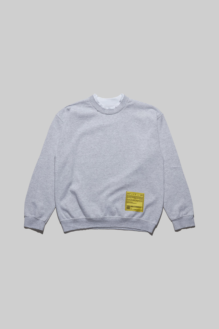 Monochromatic 'Unica Semper' Crewneck Sweatshirt