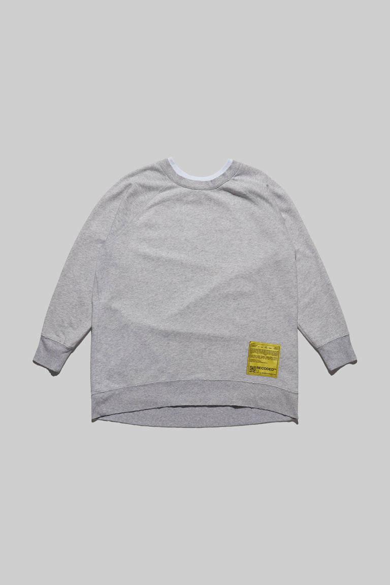 Monochromatic 'Unica Semper' Crewneck Sweatshirt