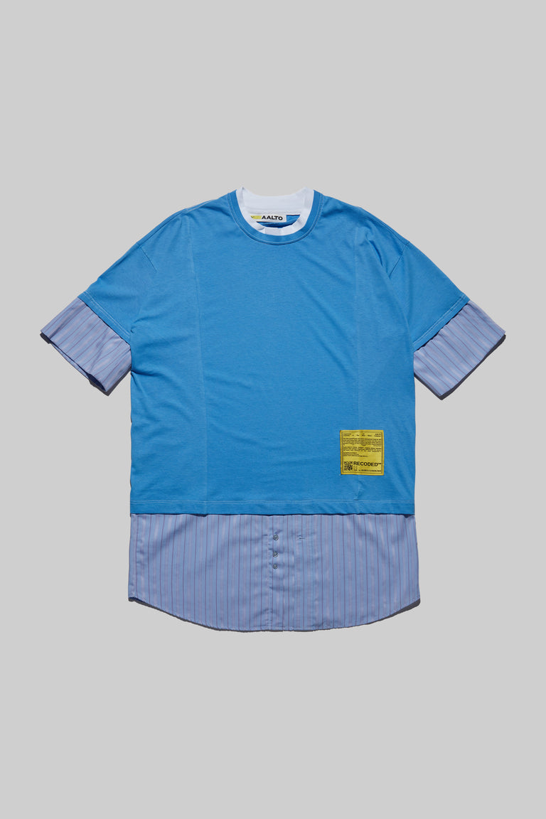 Unica Semper' Oversize Layered Shirt Tee