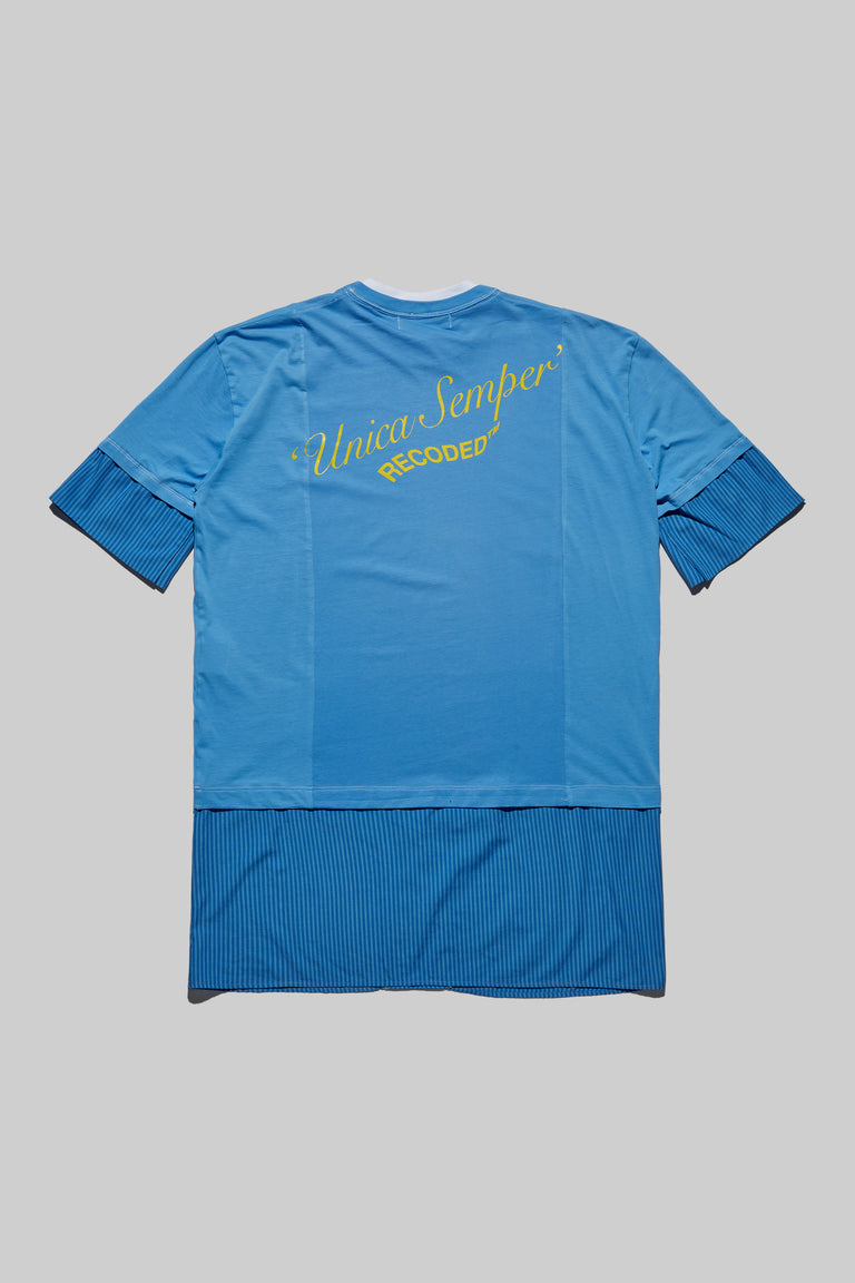 Unica Semper' Oversize Layered Shirt Tee
