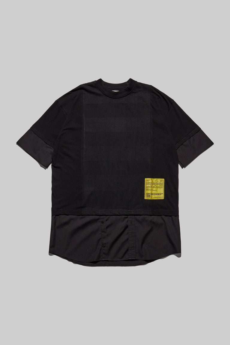 Unica Semper' Oversize Layered Shirt Tee