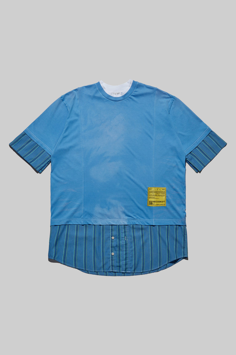 Unica Semper' Oversize Layered Shirt Tee