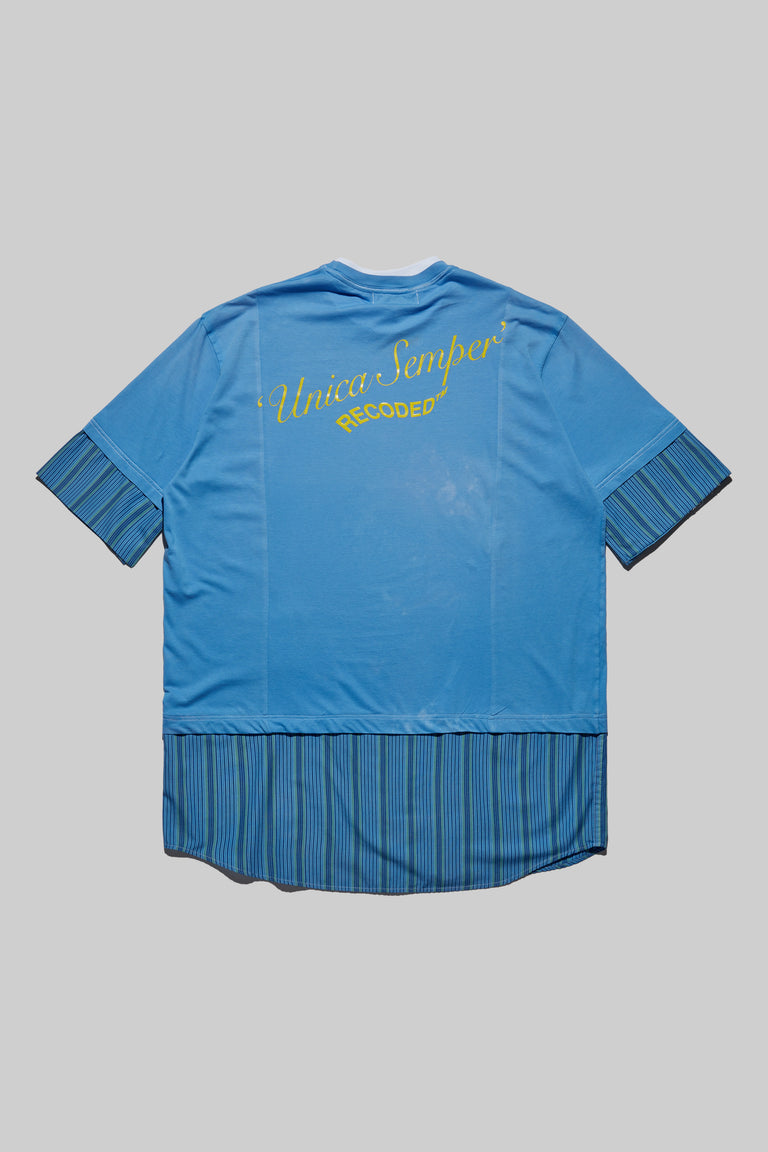 Unica Semper' Oversize Layered Shirt Tee
