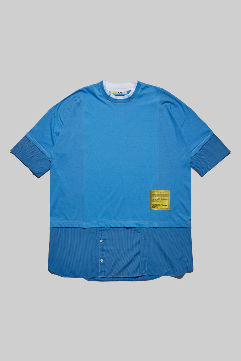 Unica Semper' Oversize Layered Shirt Tee