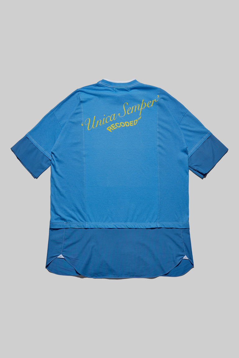 Unica Semper' Oversize Layered Shirt Tee