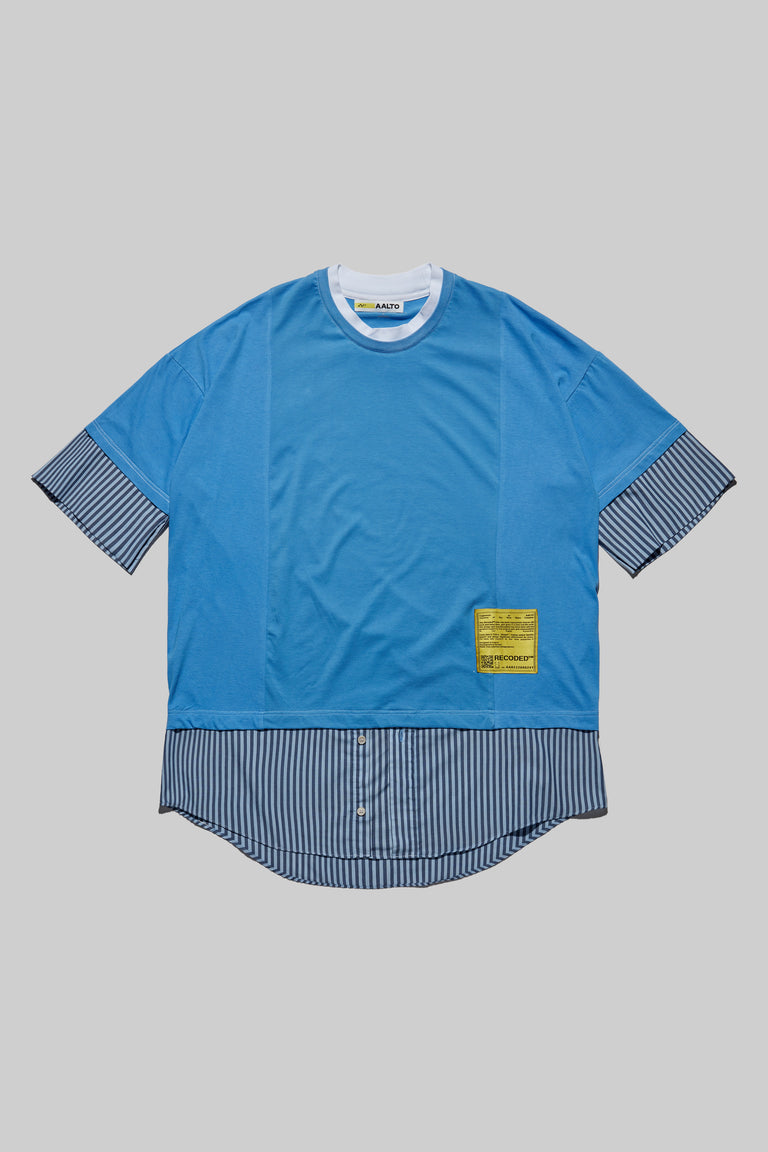 Unica Semper' Oversize Layered Shirt Tee