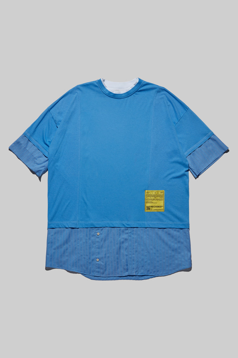 Unica Semper' Oversize Layered Shirt Tee