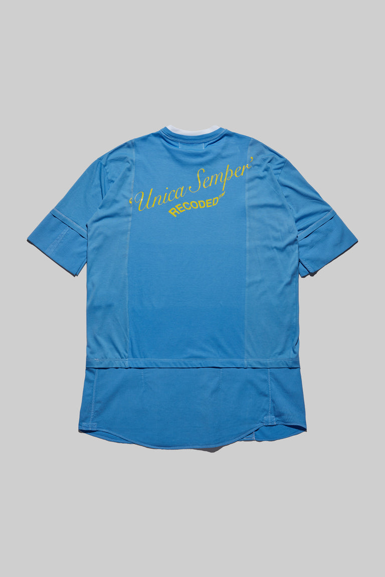 Unica Semper' Oversize Layered Shirt Tee