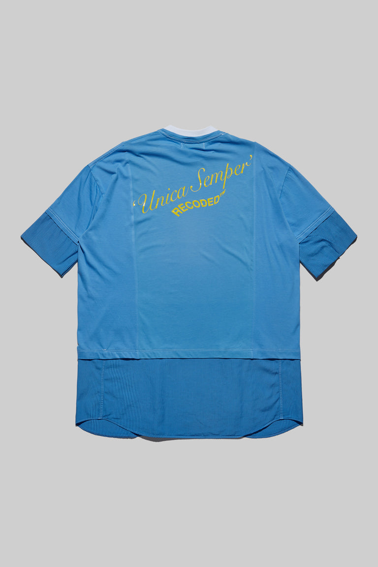 Unica Semper' Oversize Layered Shirt Tee