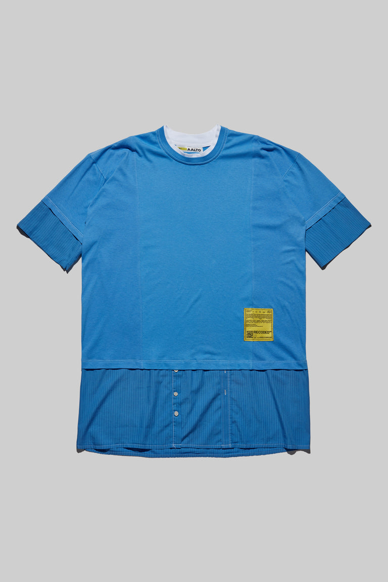 Unica Semper' Oversize Layered Shirt Tee