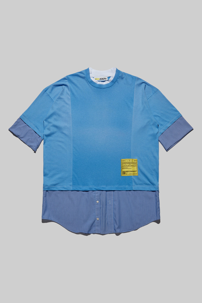 Unica Semper' Oversize Layered Shirt Tee