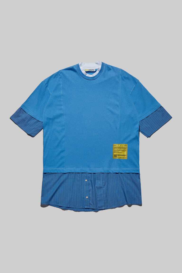 Unica Semper' Oversize Layered Shirt Tee