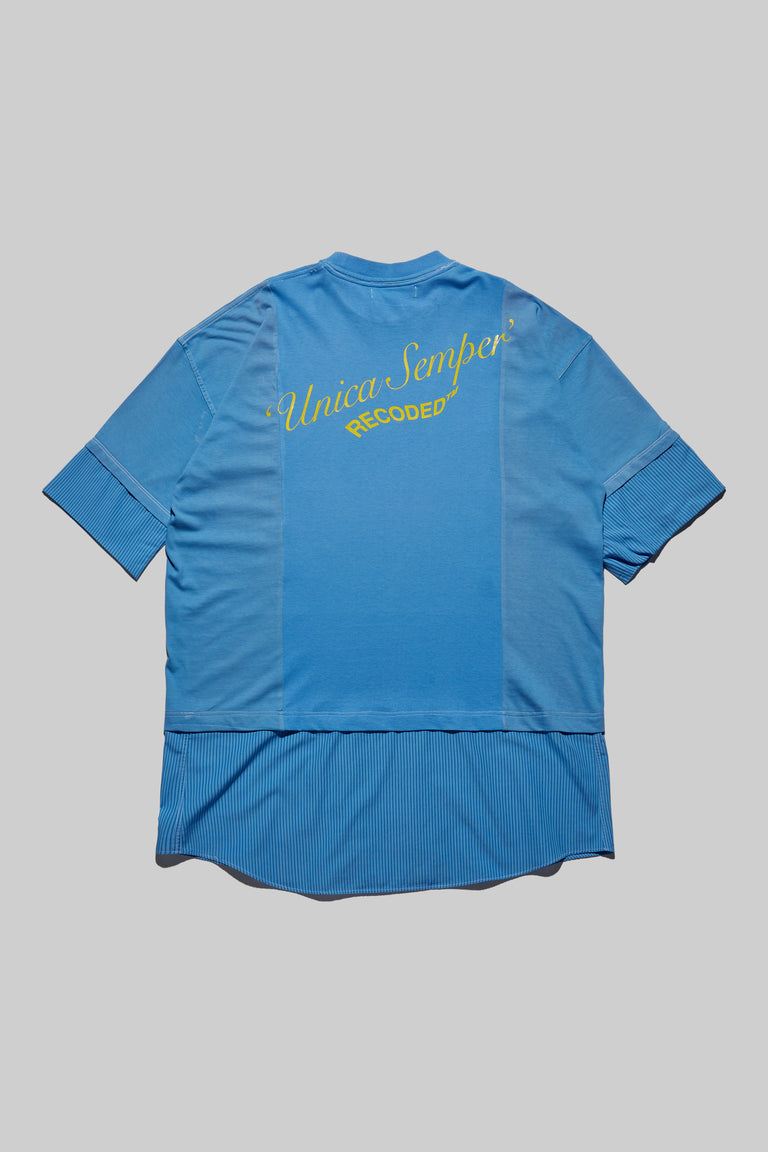 Unica Semper' Oversize Layered Shirt Tee