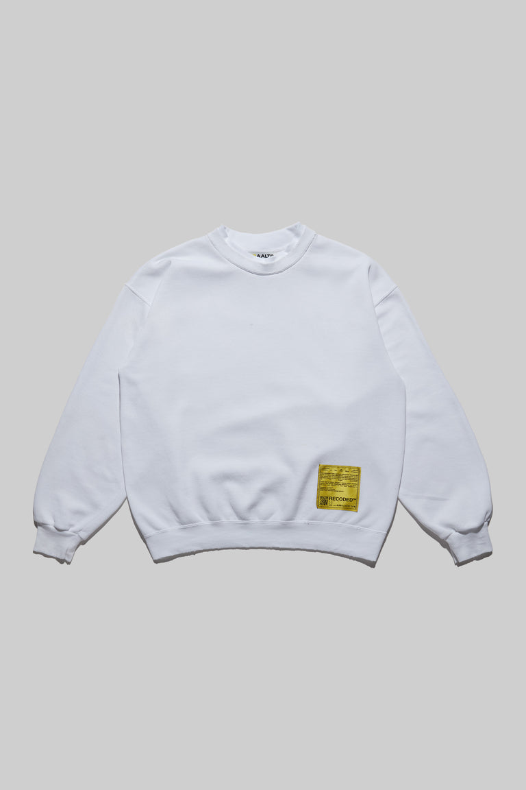 Monochromatic 'Unica Semper' Crewneck Sweatshirt