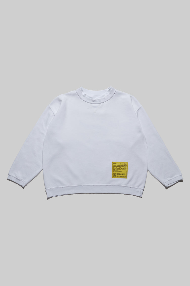 Monochromatic 'Unica Semper' Crewneck Sweatshirt